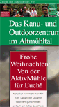Mobile Screenshot of aktivmuehle.de